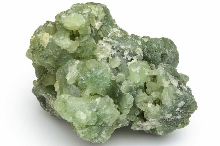 Green Prehnite Crystal Cluster - Morocco #224842